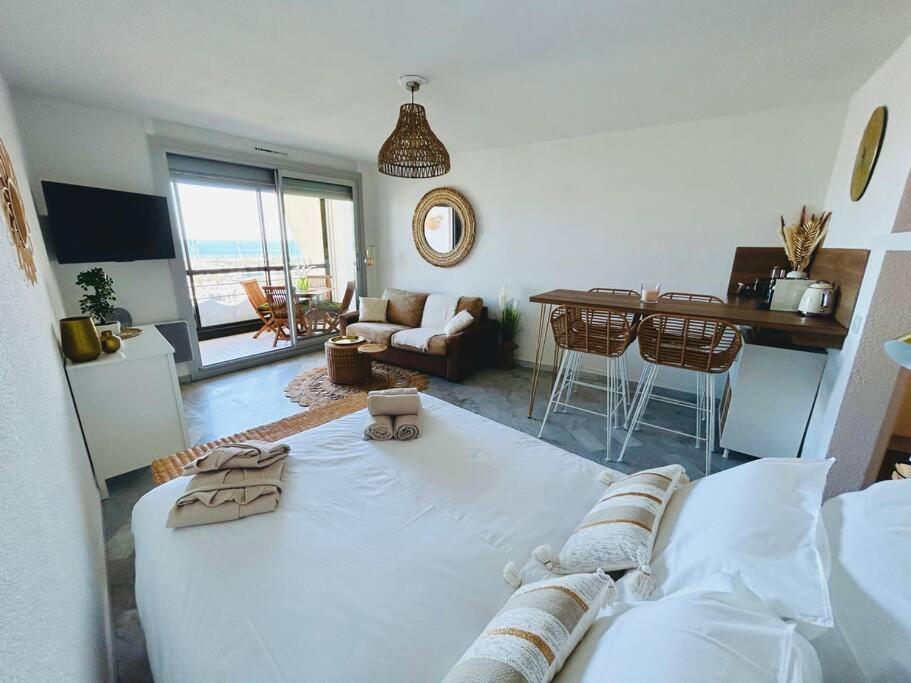 Studio Chic & Cosy Vue Mer, Clim, Parking ラ・グランド・モット エクステリア 写真